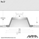 NAMA Fos 17 trimless gips inbouwspot rond voor Ø111mm ledlamp