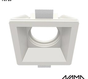NAMA Fos18 trimless gips inbouwspot vierkant voor Ø111mm led
