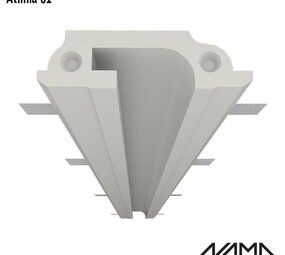 NAMA Athina 01 trimless inbouw Led profiel 150cm recht