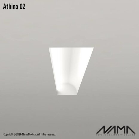 NAMA Athina 02 modulair trimless koppelbaar inbouw Led profiel 40cm recht