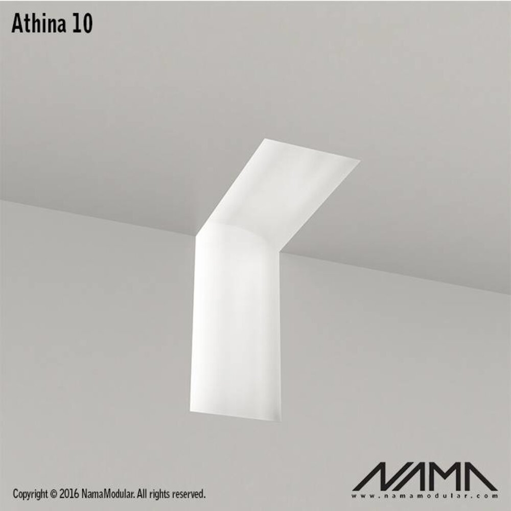 NAMA Athina 10 modulair trimless binnenliggend hoekstuk wand-plafond
