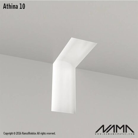NAMA Athina 10 modulair trimless binnenliggend hoekstuk wand-plafond