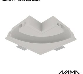 NAMA Athina 07-IN trimless bocht R100, leds binnenzijde