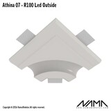 NAMA Athina 07-OUT trimless bocht R100, leds buitenzijde