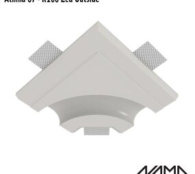 NAMA Athina 07-OUT trimless bocht R100, leds buitenzijde