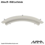 NAMA Athina 09-OUT trimless bocht R500, leds buitenzijde