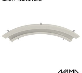 NAMA Athina 09-OUT trimless bocht R500, leds buitenzijde