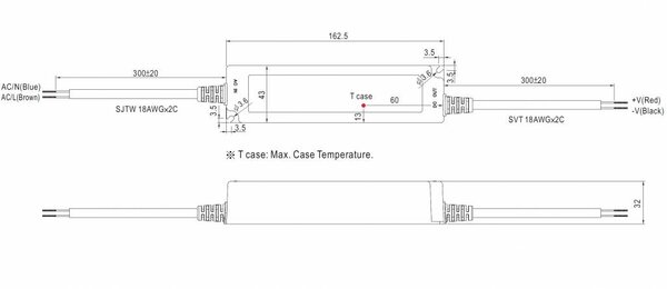 Meanwell LPF-25D-24 led driver 24V-25Watt dimbaar