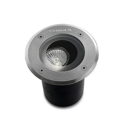 Leds-C4 Gea GU10 grondspot rond richtbaar RVS 230Volt