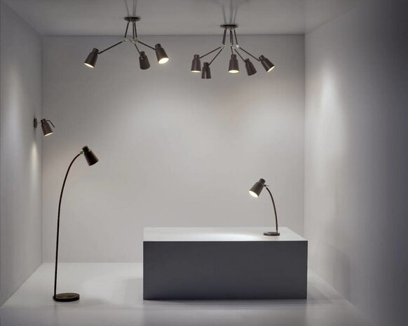 Leds-C4 Funk 3-armige plafondlamp bruin/goud