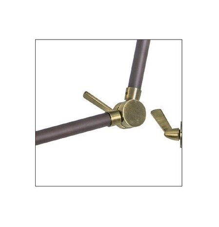 Leds-C4 Funk vloerlamp bruin/goud verstelbaar E-27