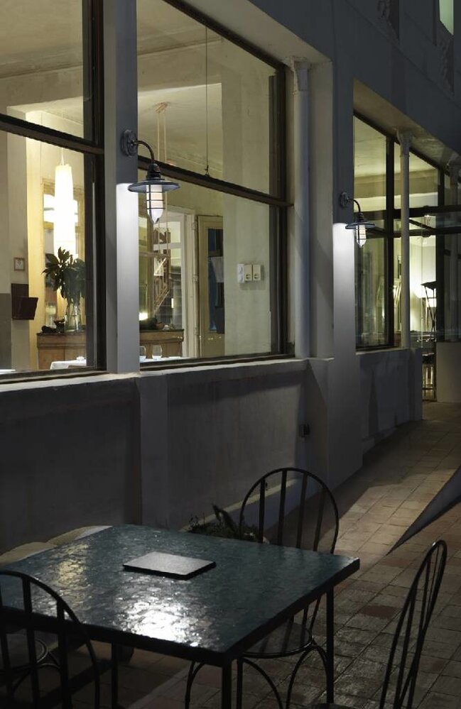 Leds-C4 Cottage wandlamp oud blauw-messing verstelbaar E-27