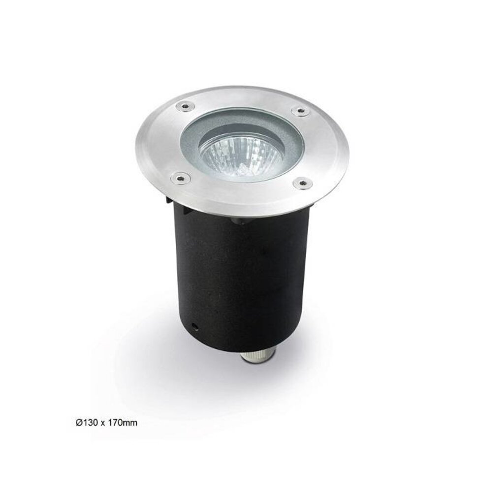 Leds-C4 Gea GU10 grondspot vast rond RVS 230Volt