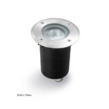 Leds-C4 Gea GU10 grondspot rond RVS