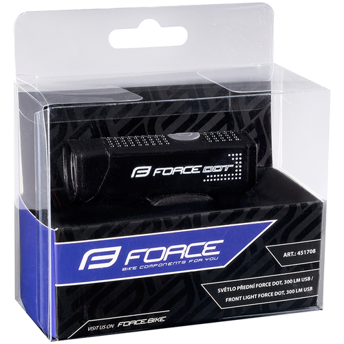 FORCE LIGHT, FRONT, DOT, 300 LUMENS, USB CHARGING 