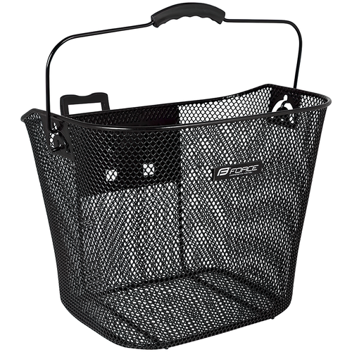 FORCE HANDLEBAR BASKET, WIRE MESH, KLICK HOLDER 