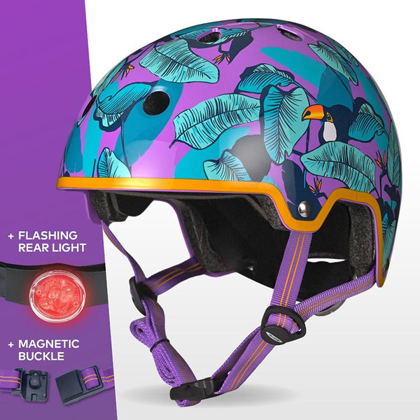 CHILDRENS DELUXE HELMET TOUCAN PURPLE