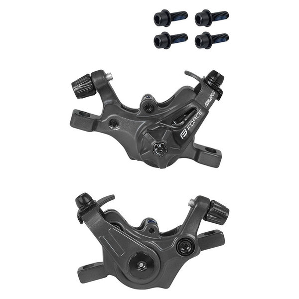 BRAKE CALIPERS F DUAL MTB MECHANICAL BLACK PAIR