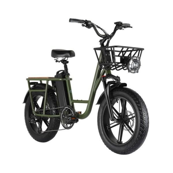 T1 PRO ELECTRIC CARGO BIKE ARMY GREEN