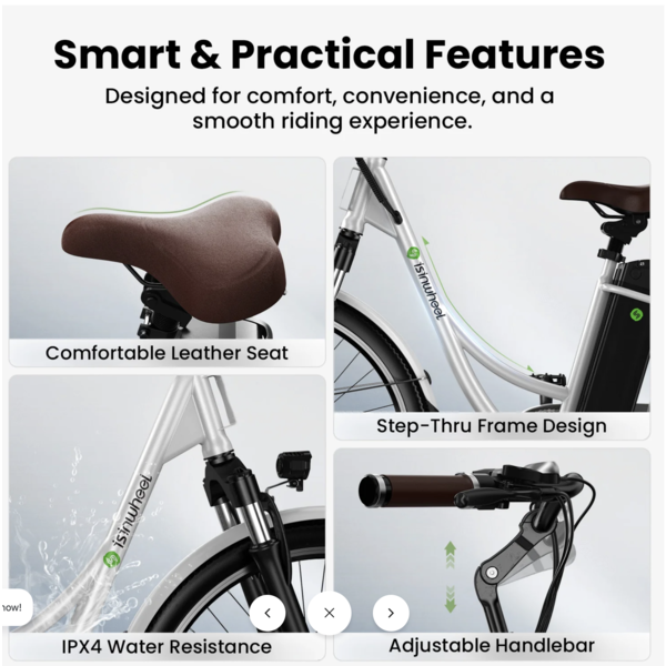 U2 ELECTRIC STEP THRO FRAME BIKE