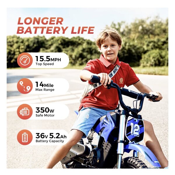 A12 ELECTRIC DIRT BIKE FOR KIDS