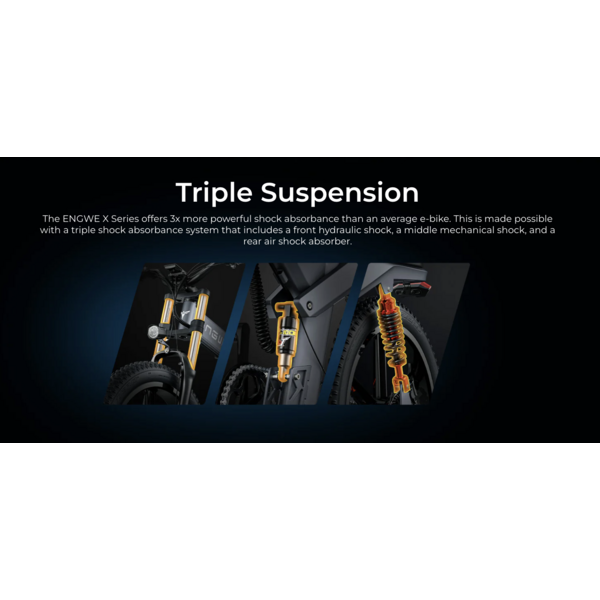 X26 Triple Suspension Foldable ebike