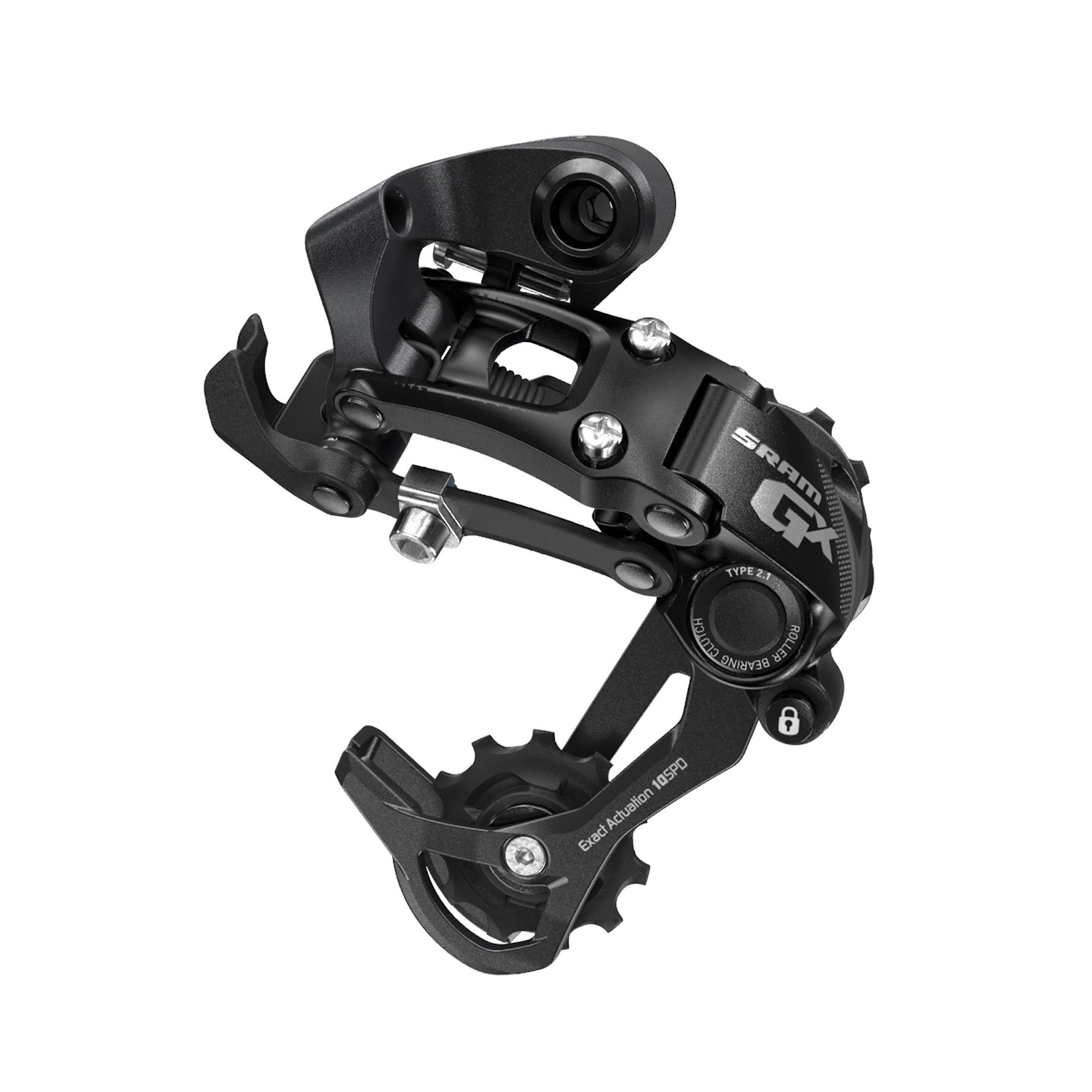 Sram SRAM REAR DERAILLEUR GX TYPE 2.1 10-SPEED BLACK: BLACK 10SPD MEDIUM