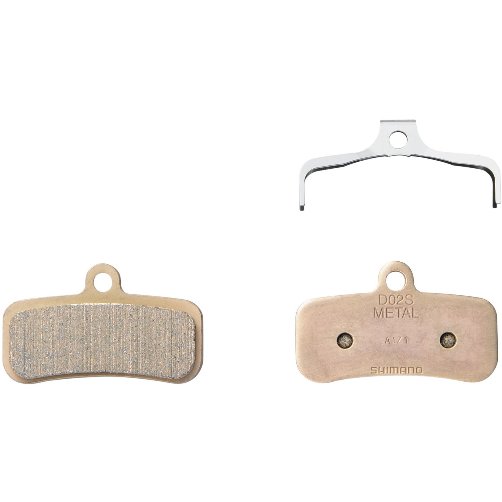 Shimano Saint Shimano D02S disc brake pads and spring, steel backed, sintered