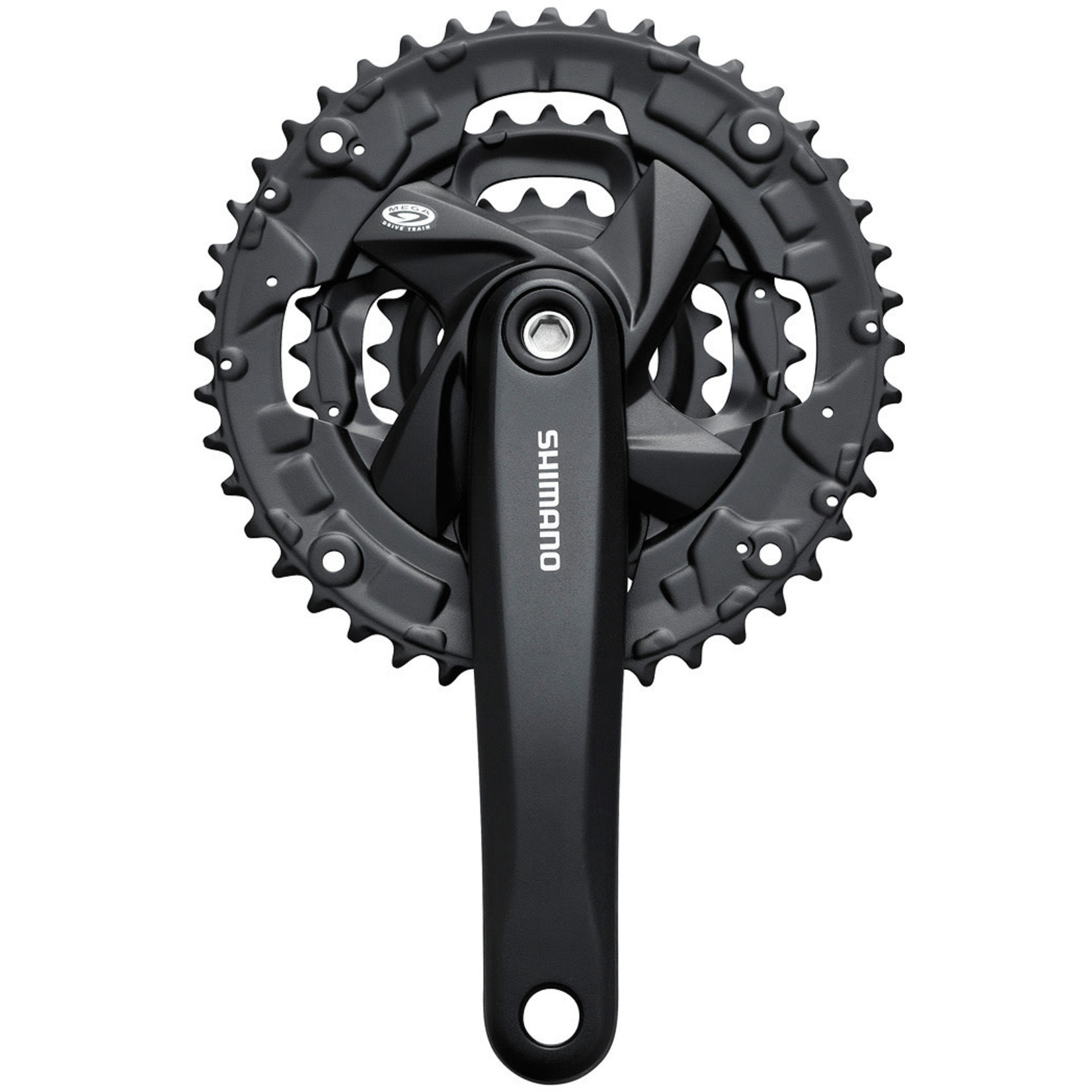 Shimano Acera FC-M371 chainset without chainguard, square taper, 44 / 32 / 22T, 170 mm, black