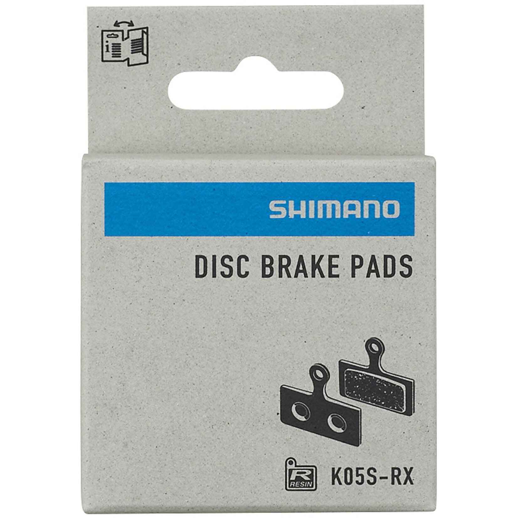 Shimano Spares Shimano K05S-RX disc pads and spring, steel back, resin
