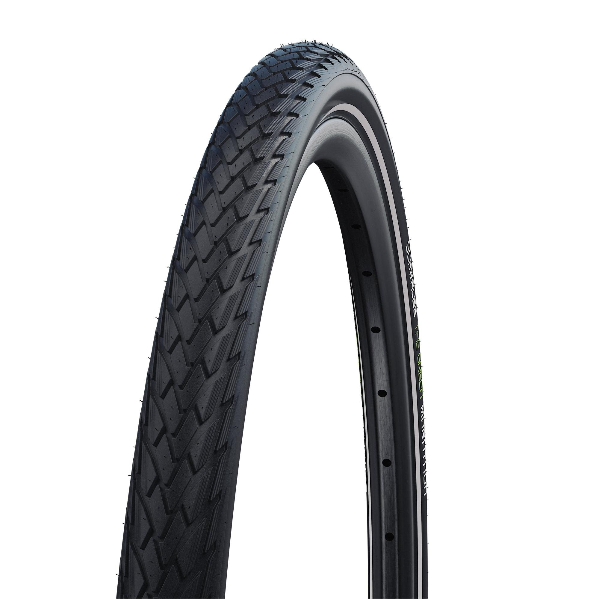 Schwalbe Marathon 700x23c Road Tyre – Greenguard, Puncture Resistant, Reflex Wall