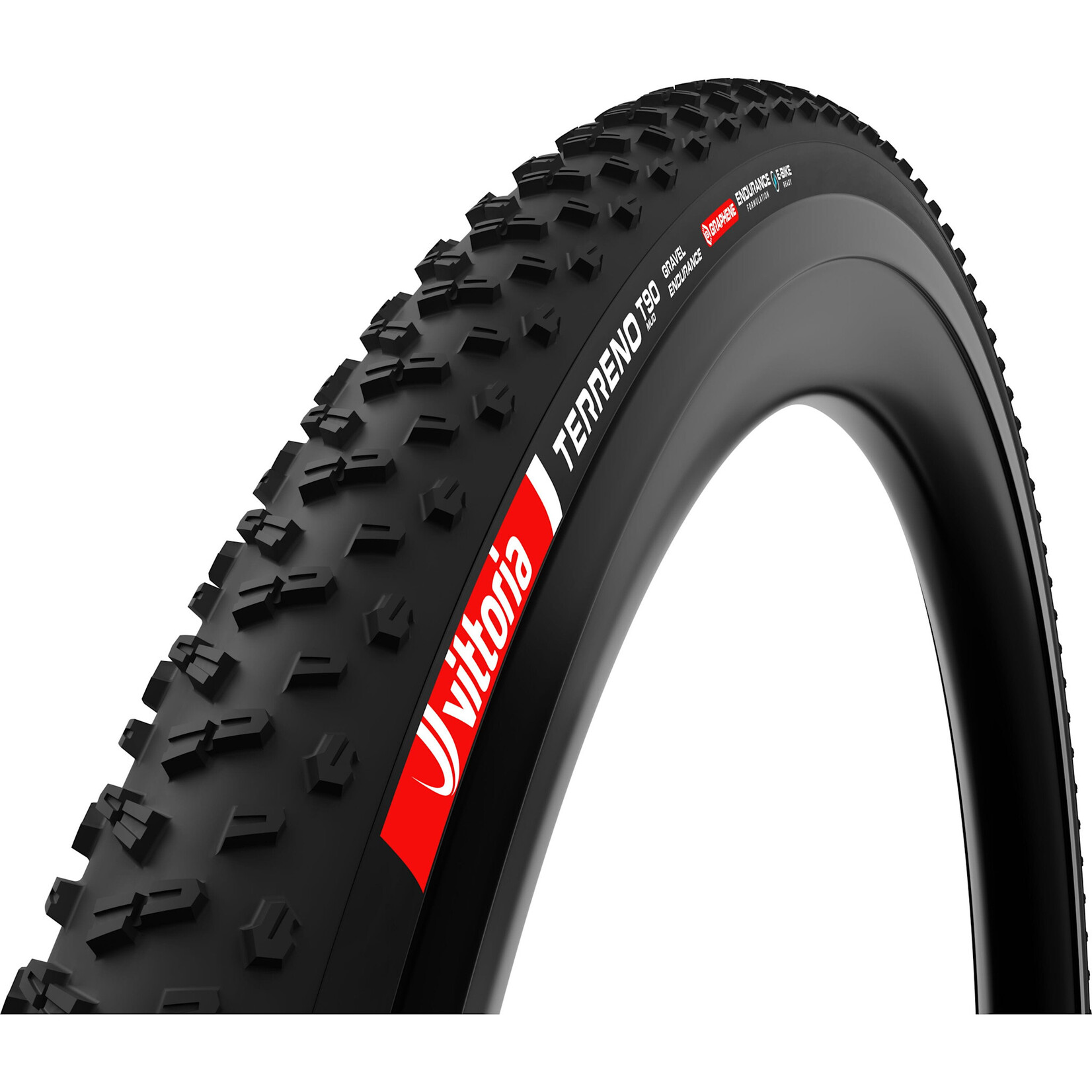 Vittoria VITTORIA  Terreno T90 Mud 700x40c Gravel Endurance Full Black G2.0 Tubeless Ready Tyre