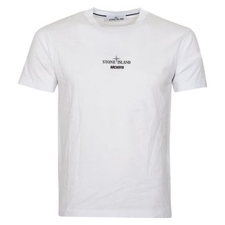 stone island front compass crew neck t shirt