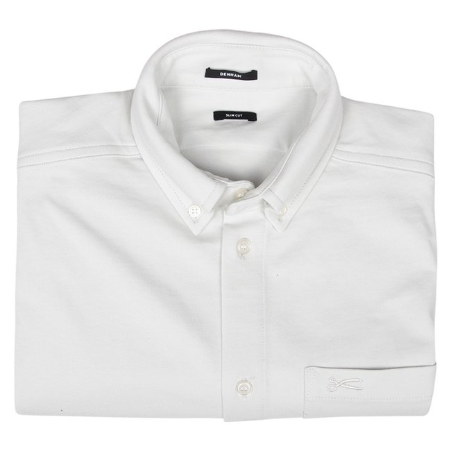 Denham Overhemd off-white slim cut