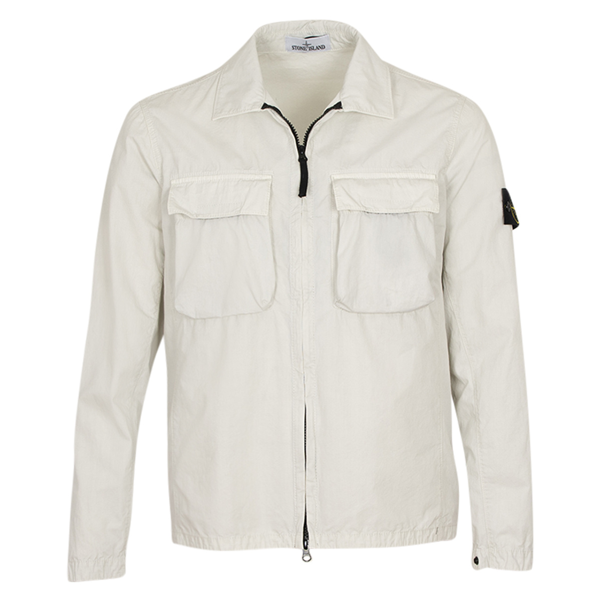 stone island overshirt white