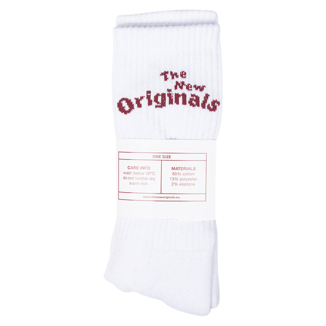 The New Originals Workman sokken wit met rood