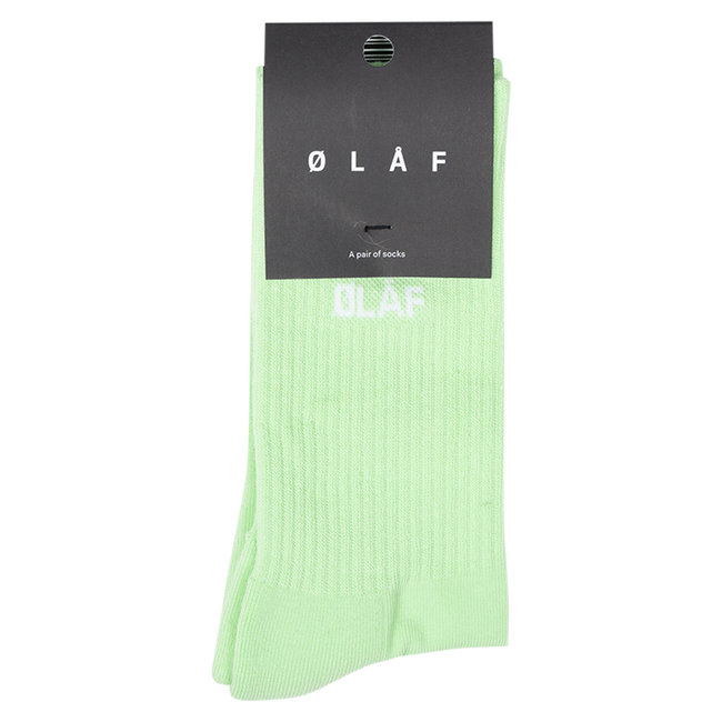 Olaf Mini logo sokken lichtgroen