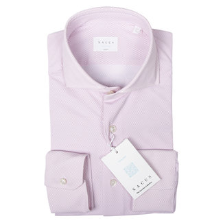 Xacus Overhemd tailor fit roze met ruit