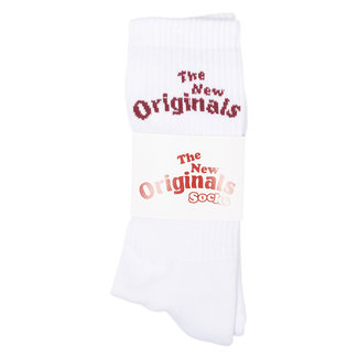 The New Originals Workman socks wit met rood