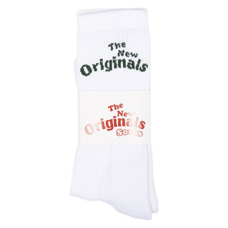 The New Originals Workman socks wit met groen