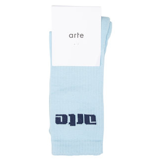 ARTE Antwerp Arte logo socks lichtblauw met zwart