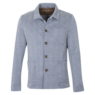 SEVEN DIALS Jackson overshirt donkerblauw