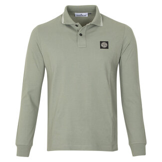 Stone Island Polo met lange mouw groen