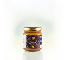 Honing met kurkuma en zwarte peper 250 gram Honing met kurkuma en zwarte peper 250 gram