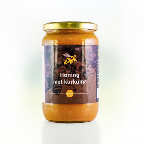 Honing met Kurkuma en Zwarte Peper | Gouden Honing met Specerijen (1200 g)