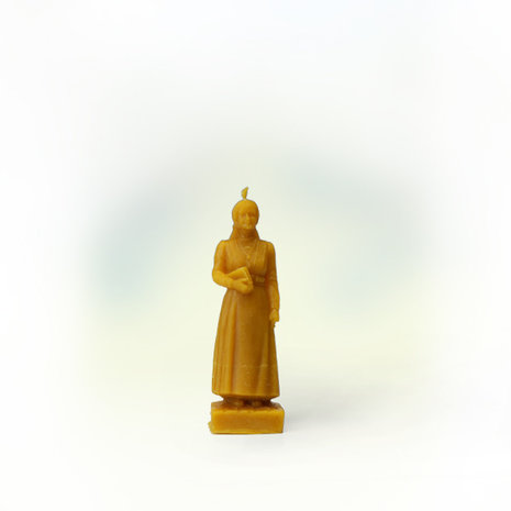 Lunters Vrouwtje van Zuivere Bijenwas | Handgemaakte Decoratieve Bijenwaskaars