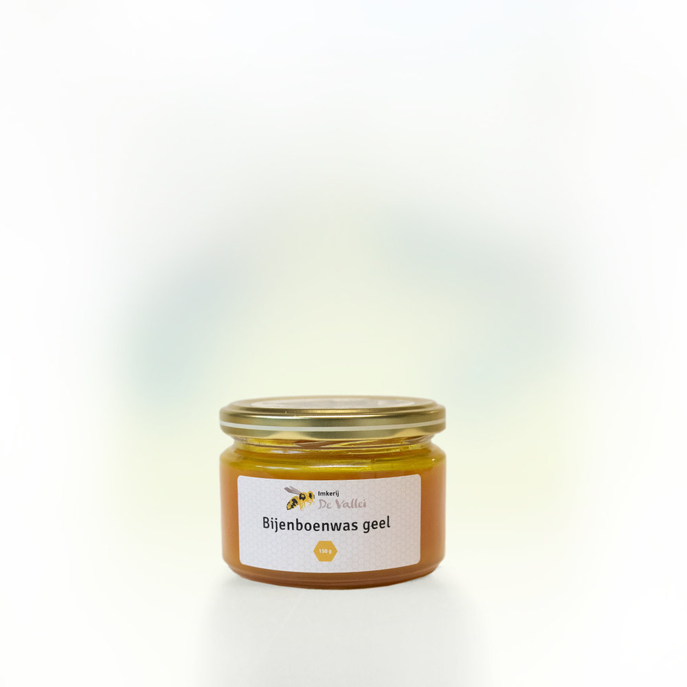 Bijenboenwas 150 gram in blank, geel of donker Bijenboenwas 150 gram in blank, geel of donker