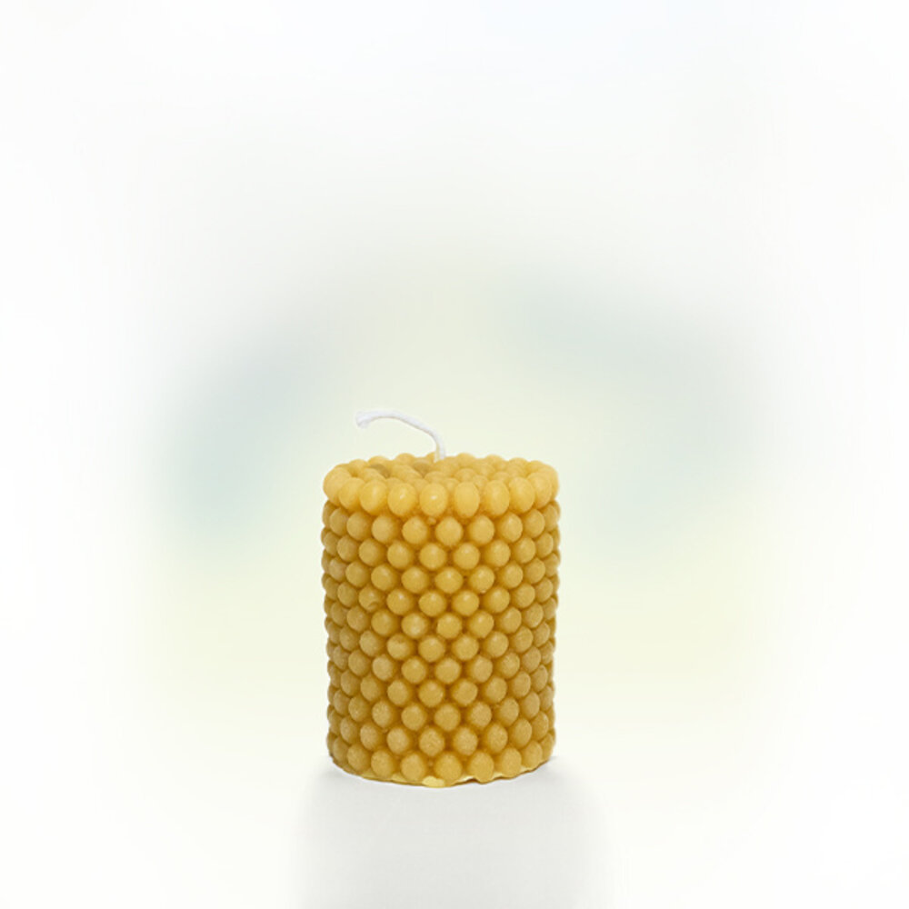 Zuivere bijenwaskaars 'Bolletjes' Zuivere bijenwaskaars 'Bolletjes'