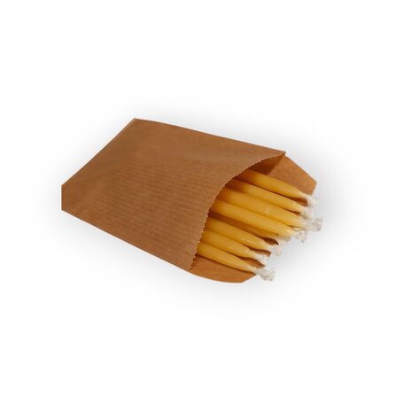 Taartkaarsjes van Zuivere Bijenwas | Handgemaakte Bijenwaskaarsjes (10 stuks)