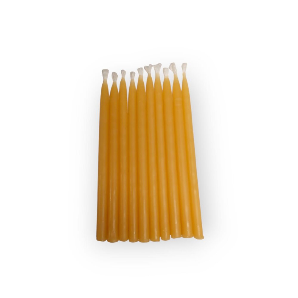 Taartkaarsjes van 100% bijenwas 10 st. Taartkaarsjes van 100% bijenwas 10 st.